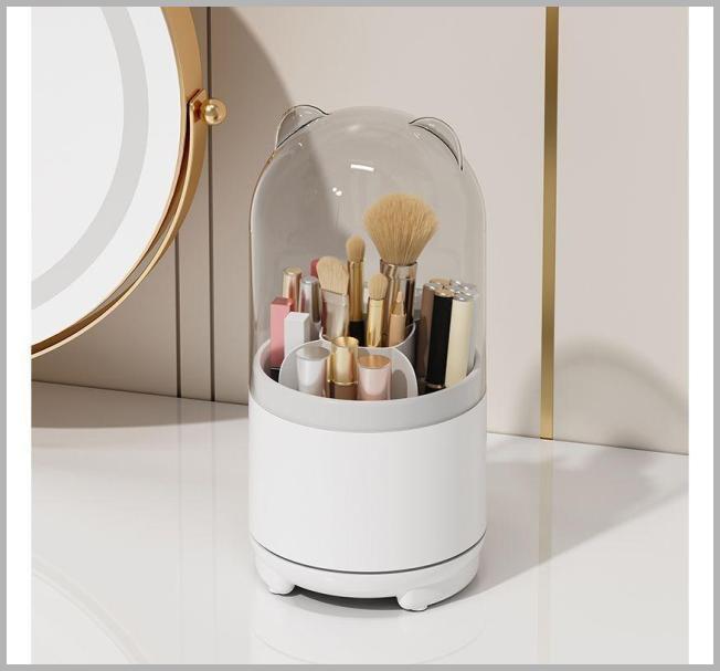 Yulu Rotatable Makeup Brush Desk Organizer YesStyle